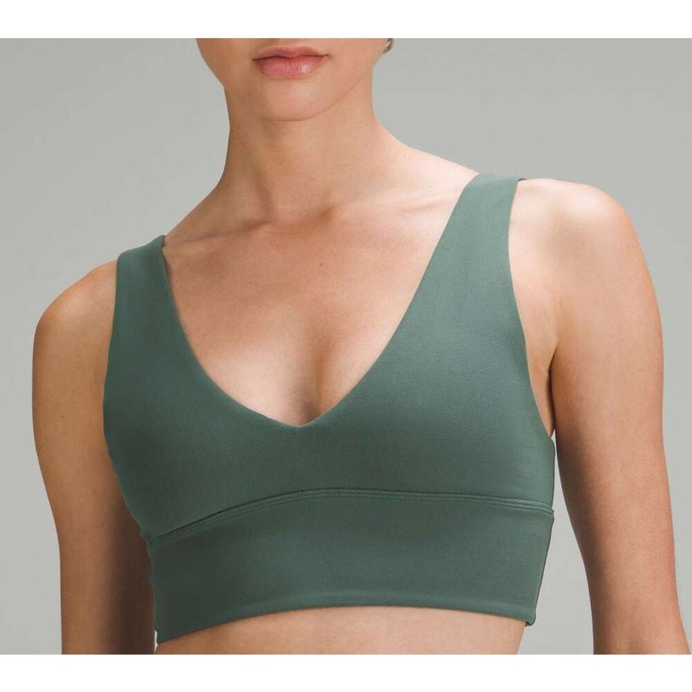 Lululemon Align V-Neck Bra - 4 - A/B Cup - Dark Forest
